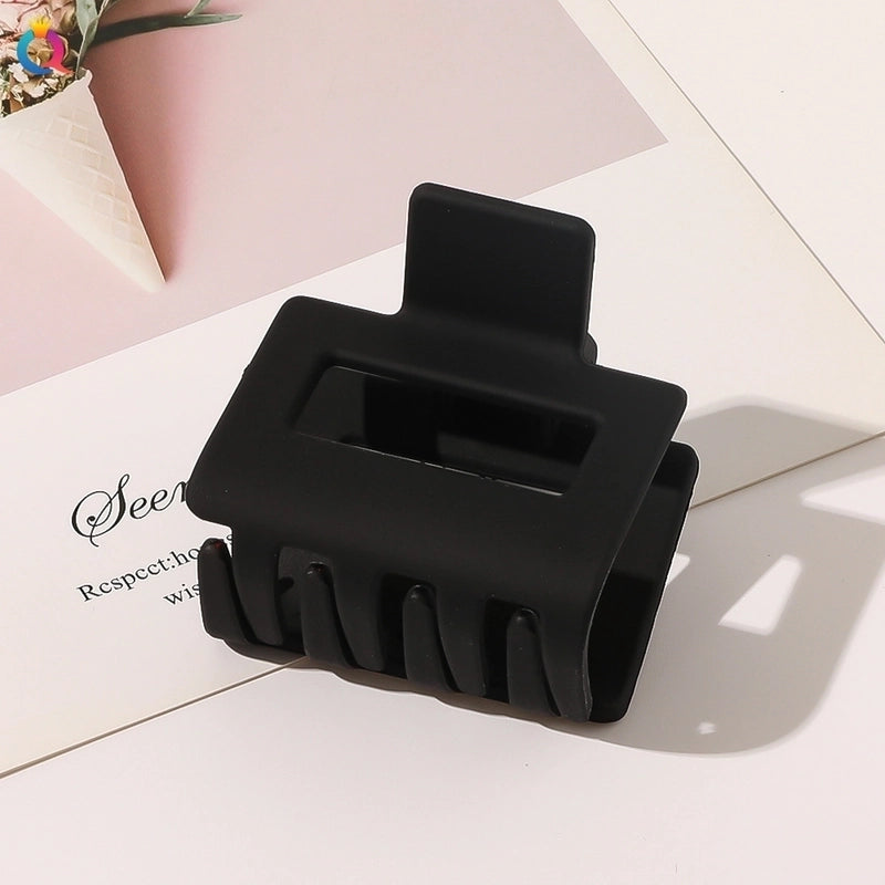 Minimalist Solid Color Plastic Hair Claws