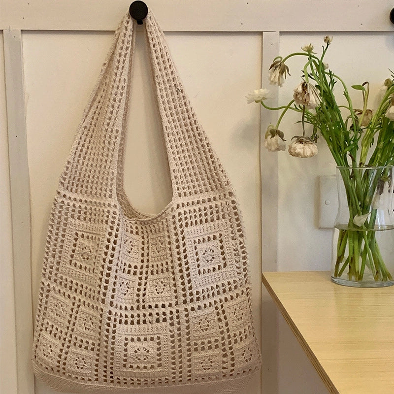 Women’s Polyester Solid Color Basic Classic Style Square Open Shoulder Bag