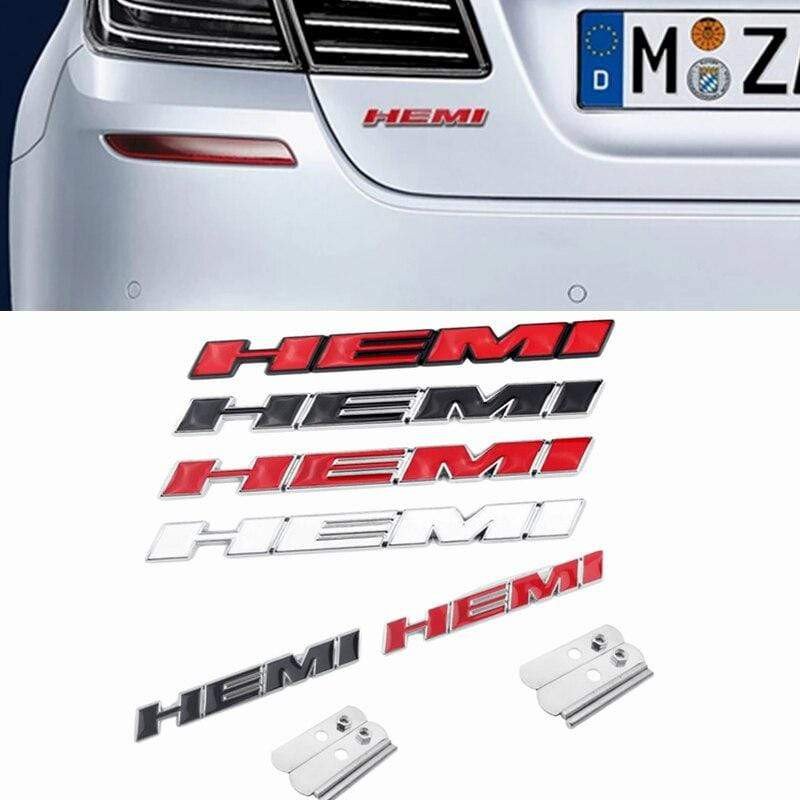 Metal Auto Front Grille Emblem Car Sticker for Dodge HEMI Badge Styling Caliber Jcuv Journey Challenger RAM Caravan Accessories voiturehub dxncar
