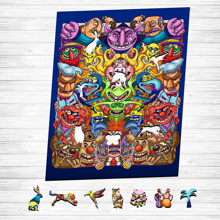 Ericpuzzle™ Ericpuzzle™Monster Story Wooden Puzzle