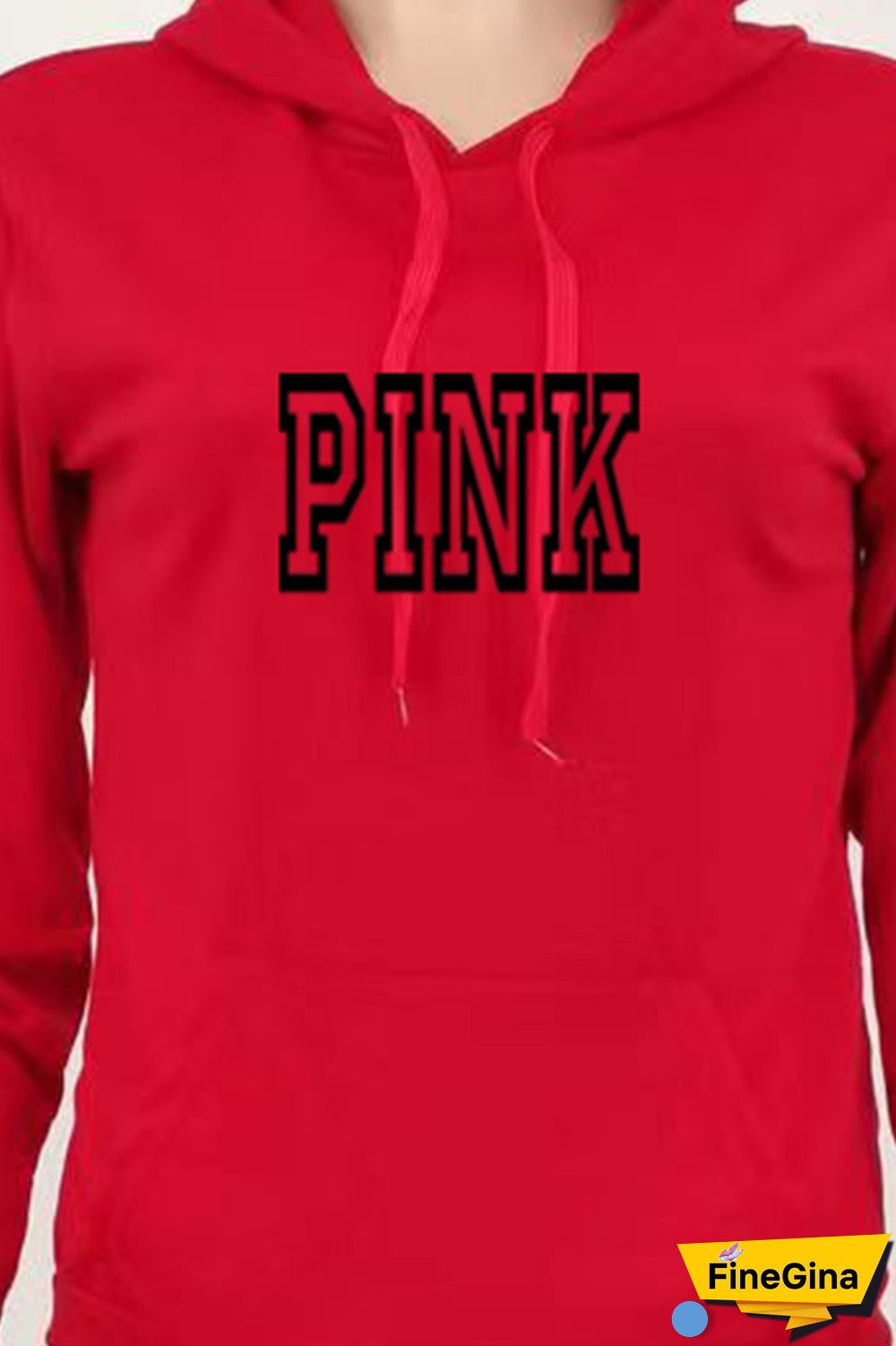 Red Casual Print Letter Hooded Collar Long Sleeve Two Pieces