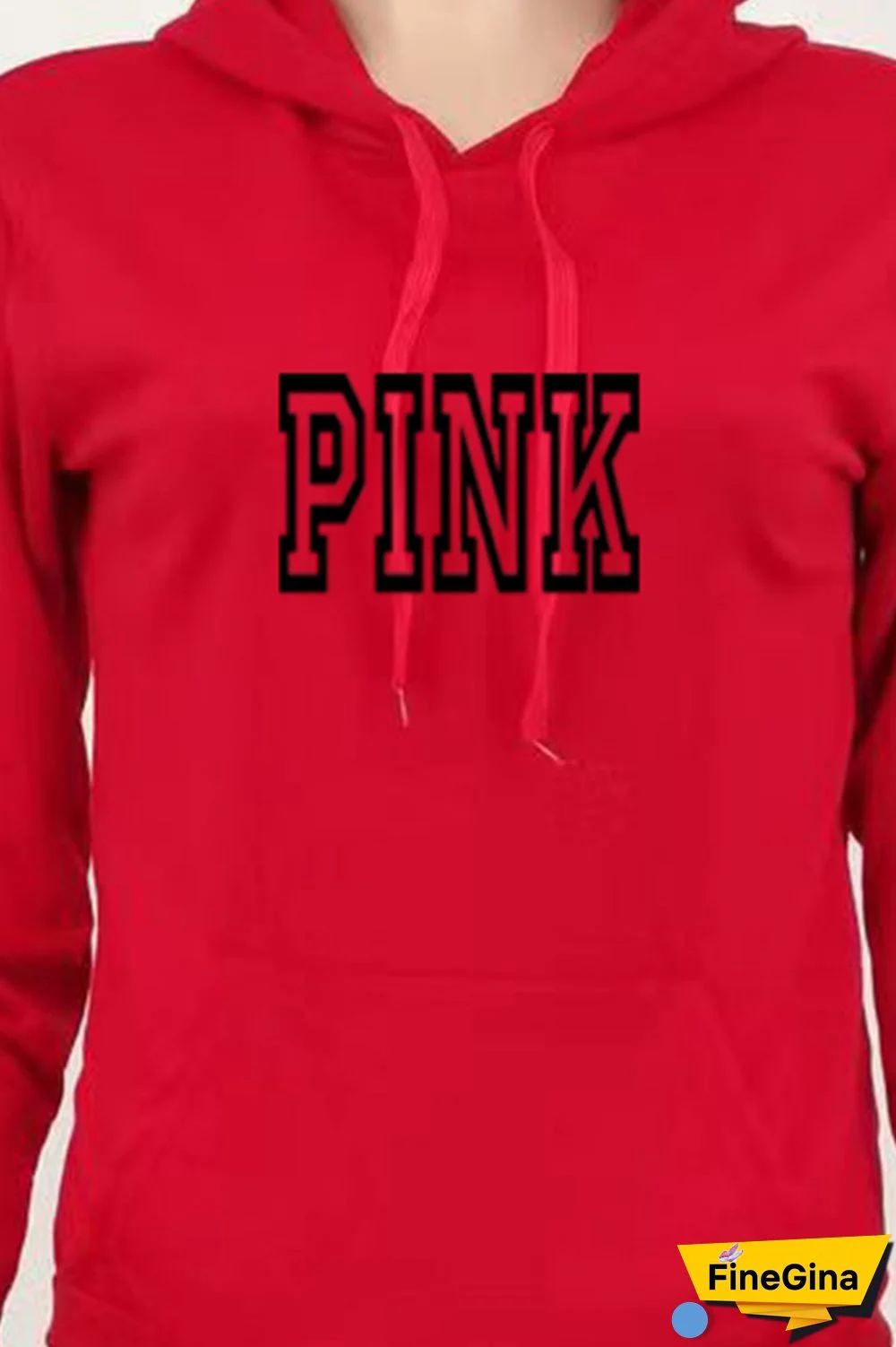 Red Casual Print Letter Hooded Collar Long Sleeve Two Pieces