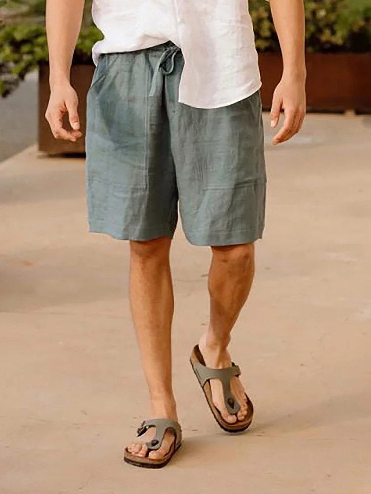 Men's Simple Sports Casual Loose Cotton Shorts