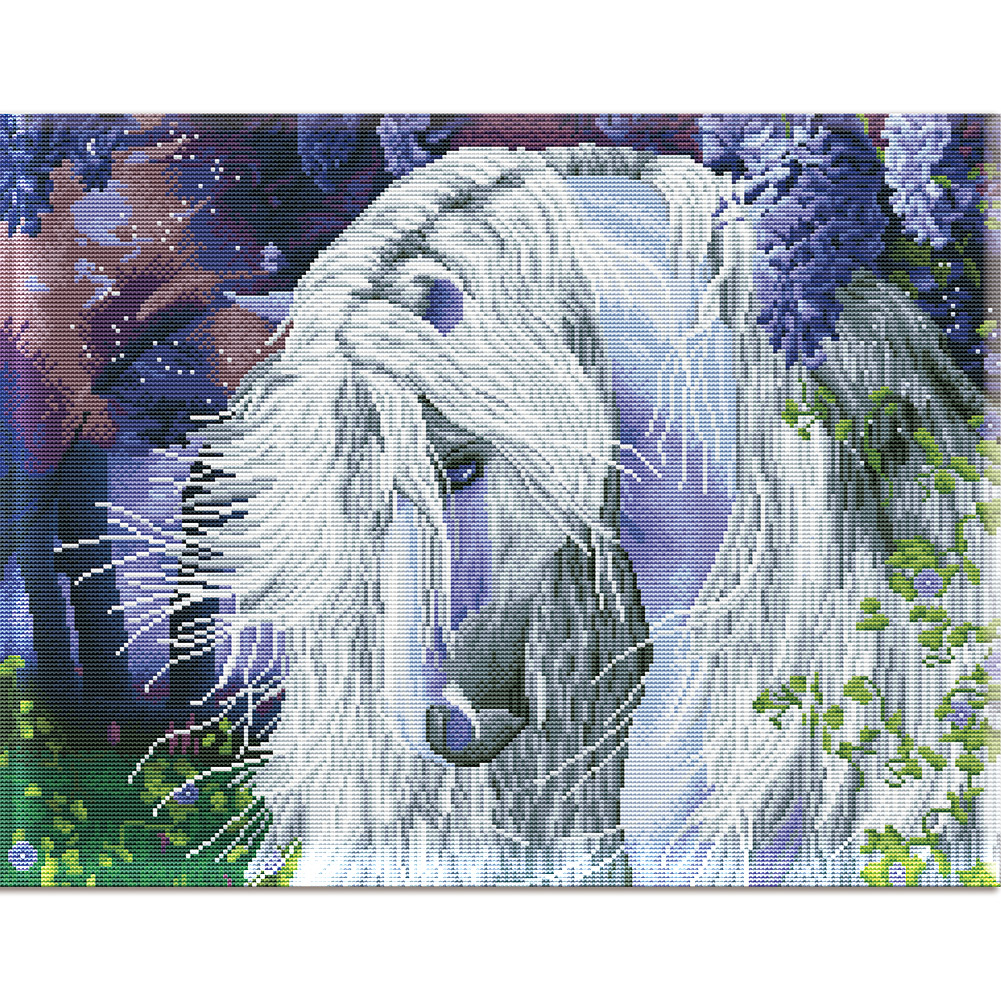 

Horse - 14CT Counted Cross Stitch - 40*50CM, 501 Original
