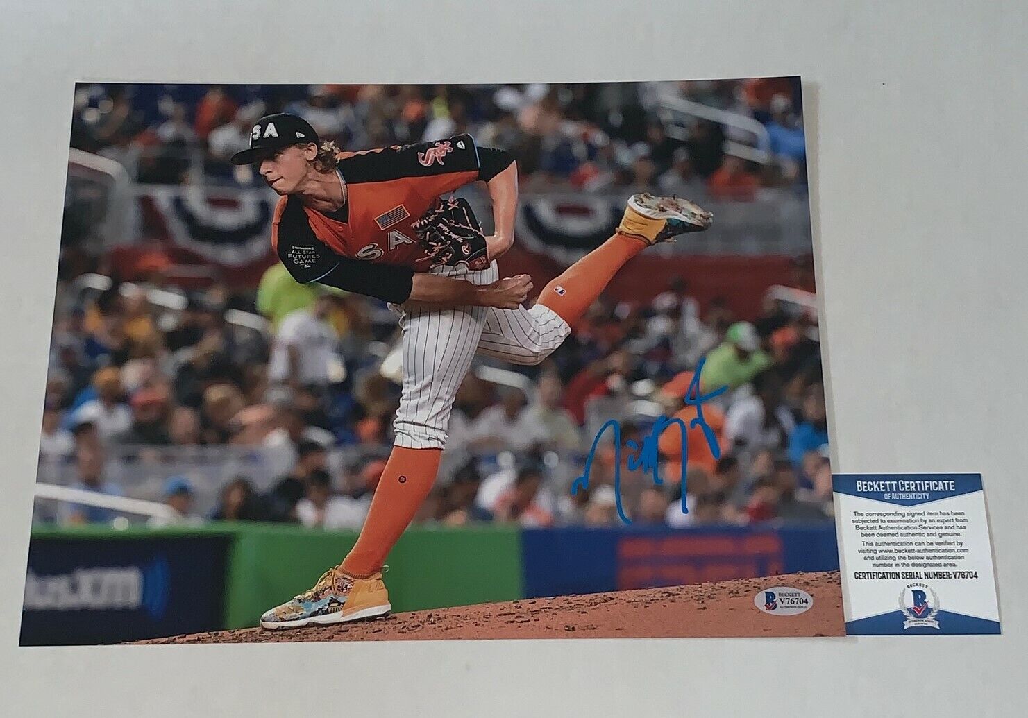 Michael Kopech Chicago White Sox signed Team USA 11x14 Photo Poster painting autographed Beckett