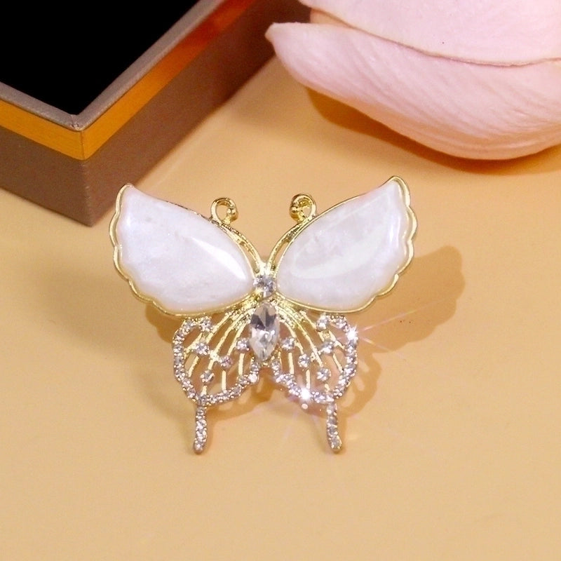 Elegant Glam Pin Geometric Alloy Plating Inlay Artificial Pearls Rhinestones Shell Women’s Brooches