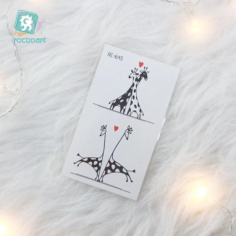 2020 Couple Temporary Tattoos Fashion Cool Body Art Beauty Makeup Valentine's Day Tattoo Waterproof Hand Fake Tatoo 10.5x6cm