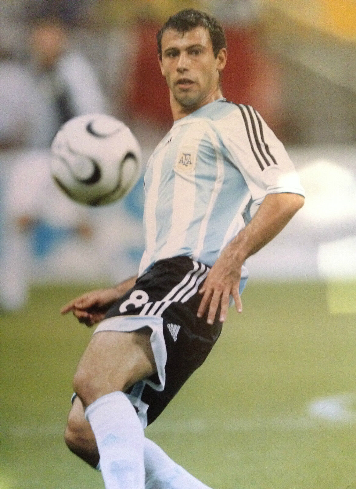 JAVIER MASCHERANO - ARGENTINIAN INTERNATIONAL - SUPERB COLOUR Photo Poster paintingGRAPH