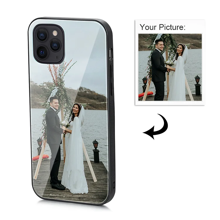 IPhone 12 Pro Custom Photo Protective Phone Case Glass Surface