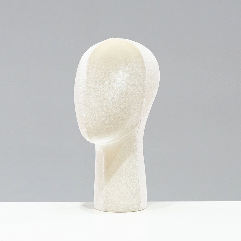 Velvet Head Mold Prop Display Stand Wig Hat Glasses Scarf Jewelry Bracket Dummy Head Model Prop Hat Drag