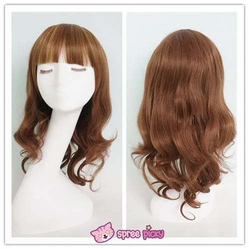 Harajuku Lolita Cosplay Brown Curly Wig 20INCH SP130052