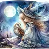 Halloween Witch - Paint by Numbers Acrylic Painting 40*40cm