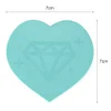 Diamond Painting Plastic Sky Blue Tray Heart Shape Drill Plate 7x7cm