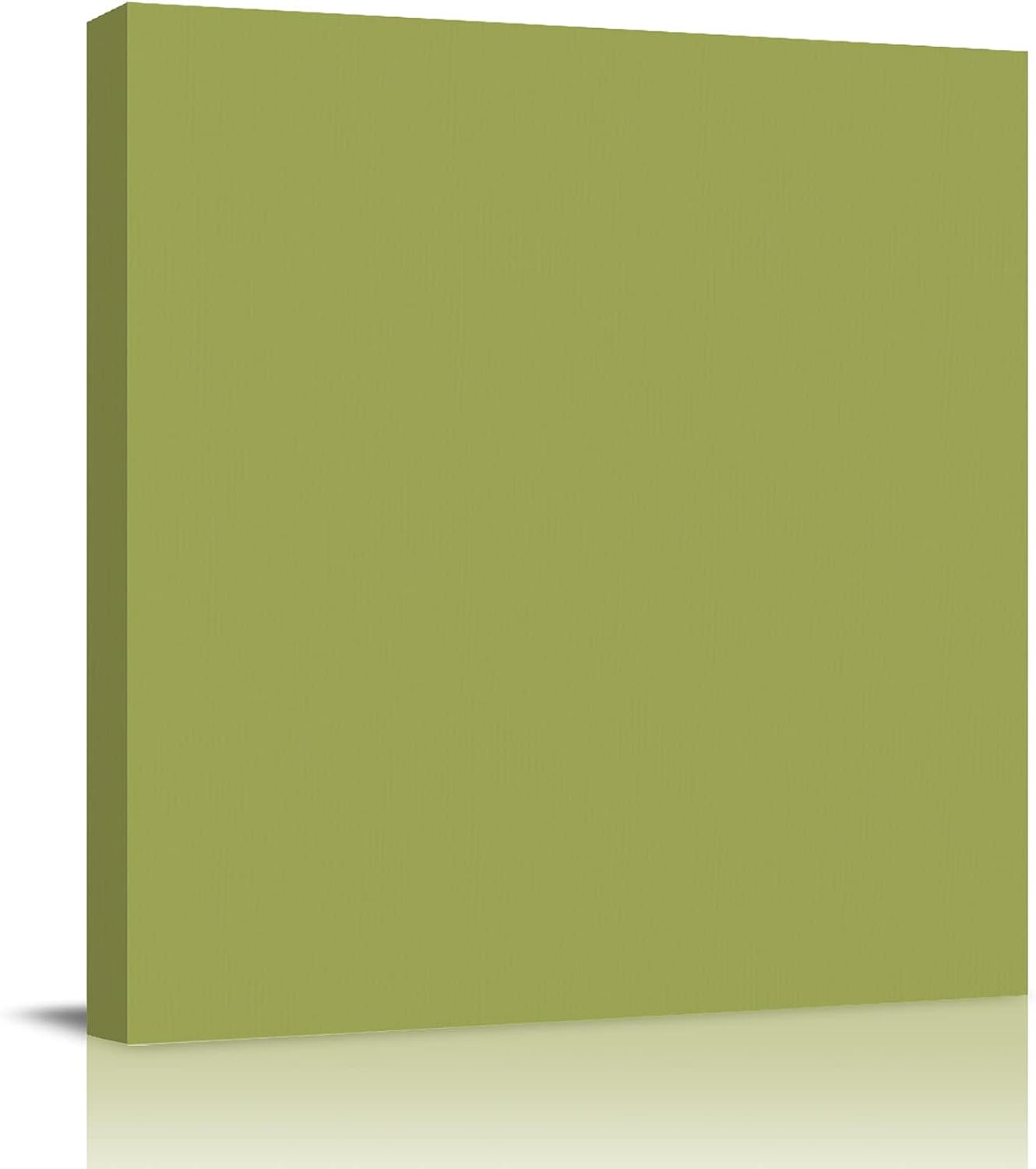 Canvas Wall Art for Living Room Solid Color Olive Canvas Prints Picture Framed Wall Decor for Holiday Bedroom Bathroom Framhouse Office Kitchen Home Decoration, 28 inch x28 inch  28 x 28 in