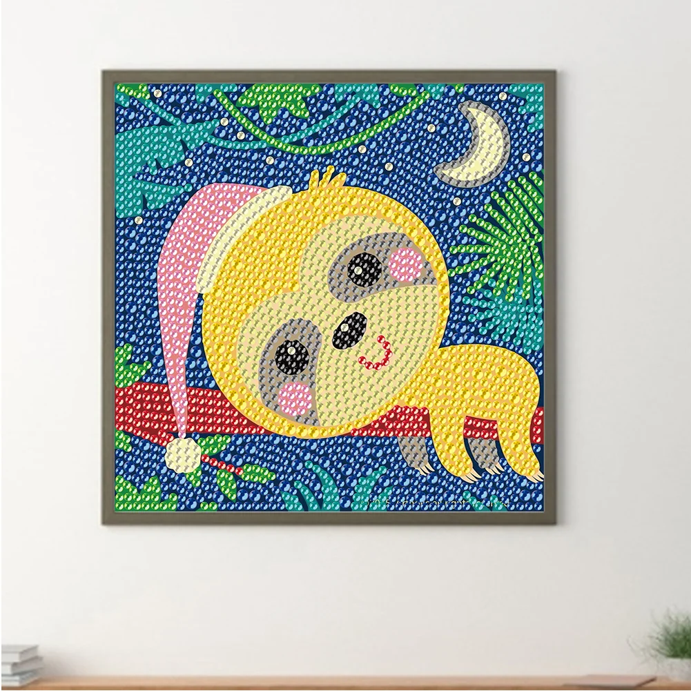 Diamond Painting - Full Crystal Rhinestone - Sloth(18*18cm)