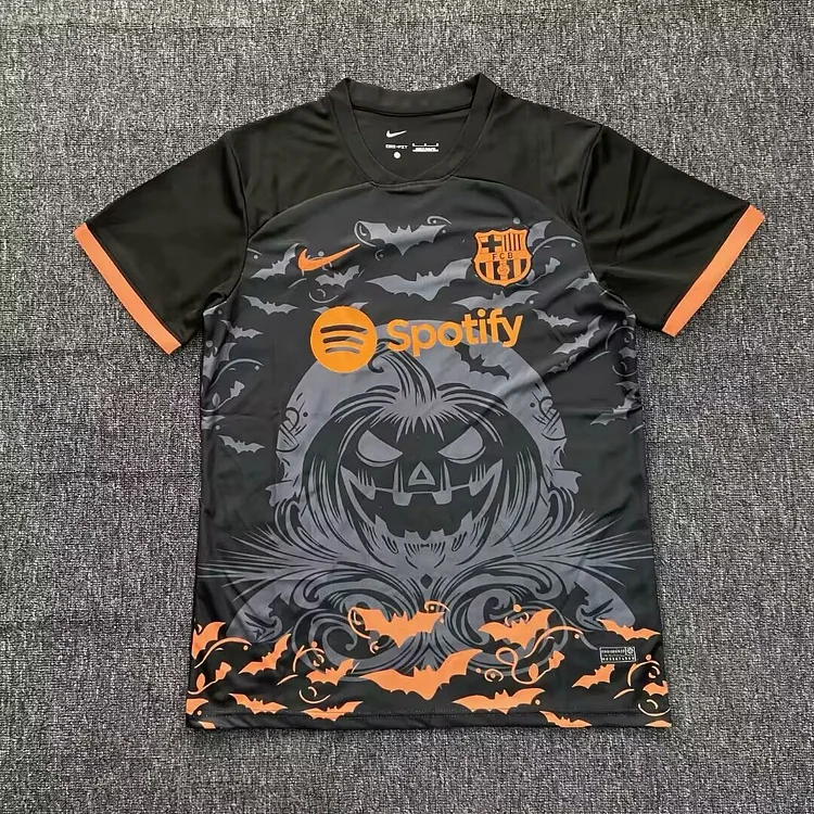 2025-26 Barcelona Special Edition Pumpkin Head Black - Jersey