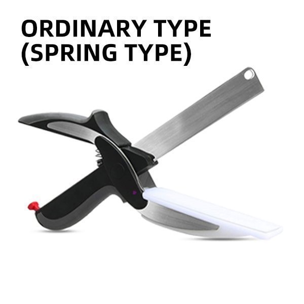 2-in-1 Knife and Built-in Cutting Board Food Chopper