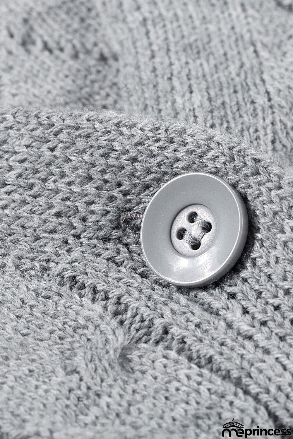 Cable Knit Open Front Long Cardigan