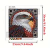Eagle3, kit de peinture en diamant partiel DIY de forme sp&eacute;ciale Eagle3, 30x30cm