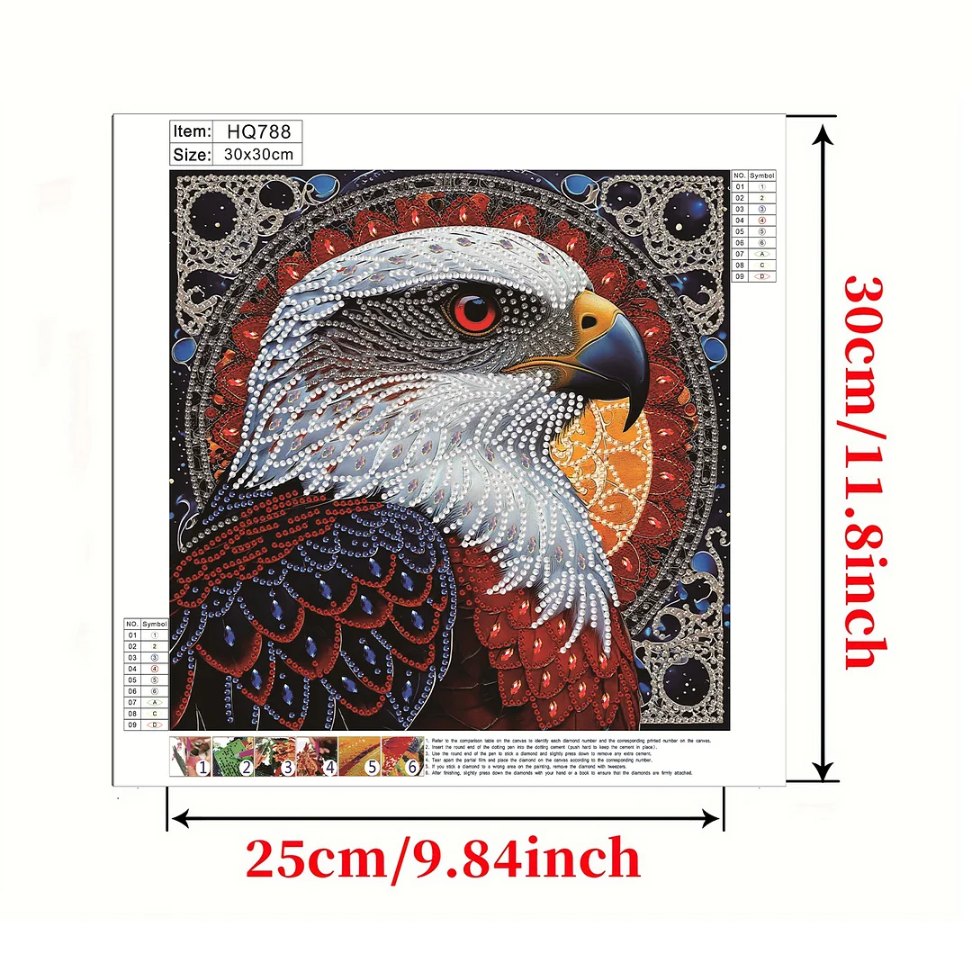 Eagle3 - Partial Special Shaped Drill Diamond Painting Kits (Canvas|30*30cm)