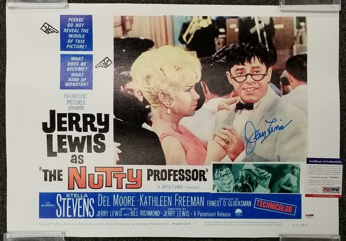 Jerry Lewis signed 16x20 Canvas Photo Poster painting Nutty Professor Autograph ~ PSA/DNA COA