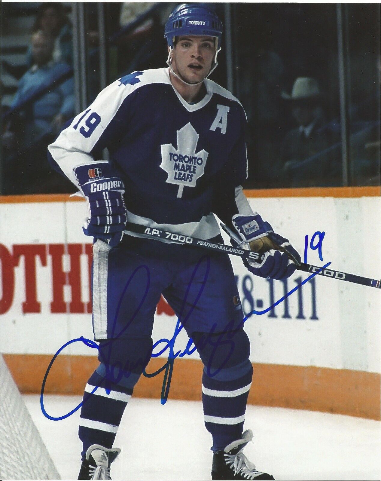 TOM FERGUS SIGNED TORONTO MAPLE LEAFS 8x10 Photo Poster painting w/COA