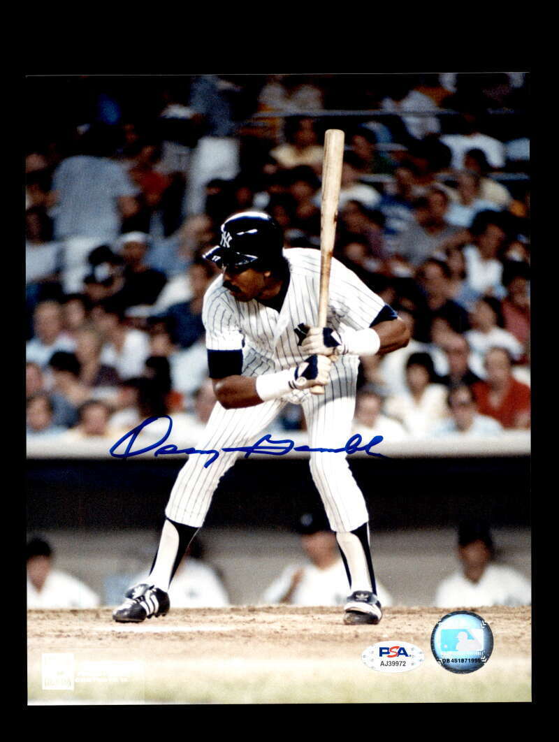 Oscar Gamble PSA DNA Coa Signed 8x10 Photo Poster painting Yankees Autograph