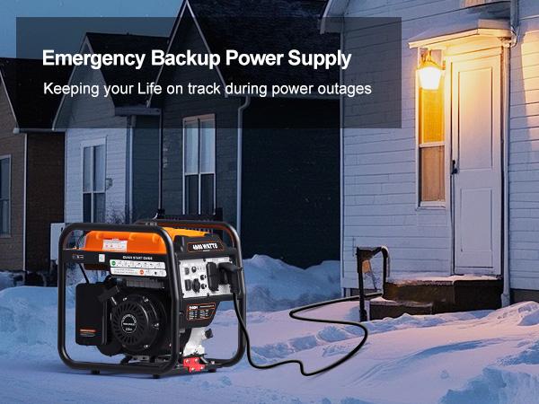 Product Introduction of Efurden Outdoor Power Equipment 4000 Watts Portable Generator. Open Frame Inverter Generator with ECO Mode. Gas Powered. Quiet Operation. Emergency Home Backup. RV Ready 5
