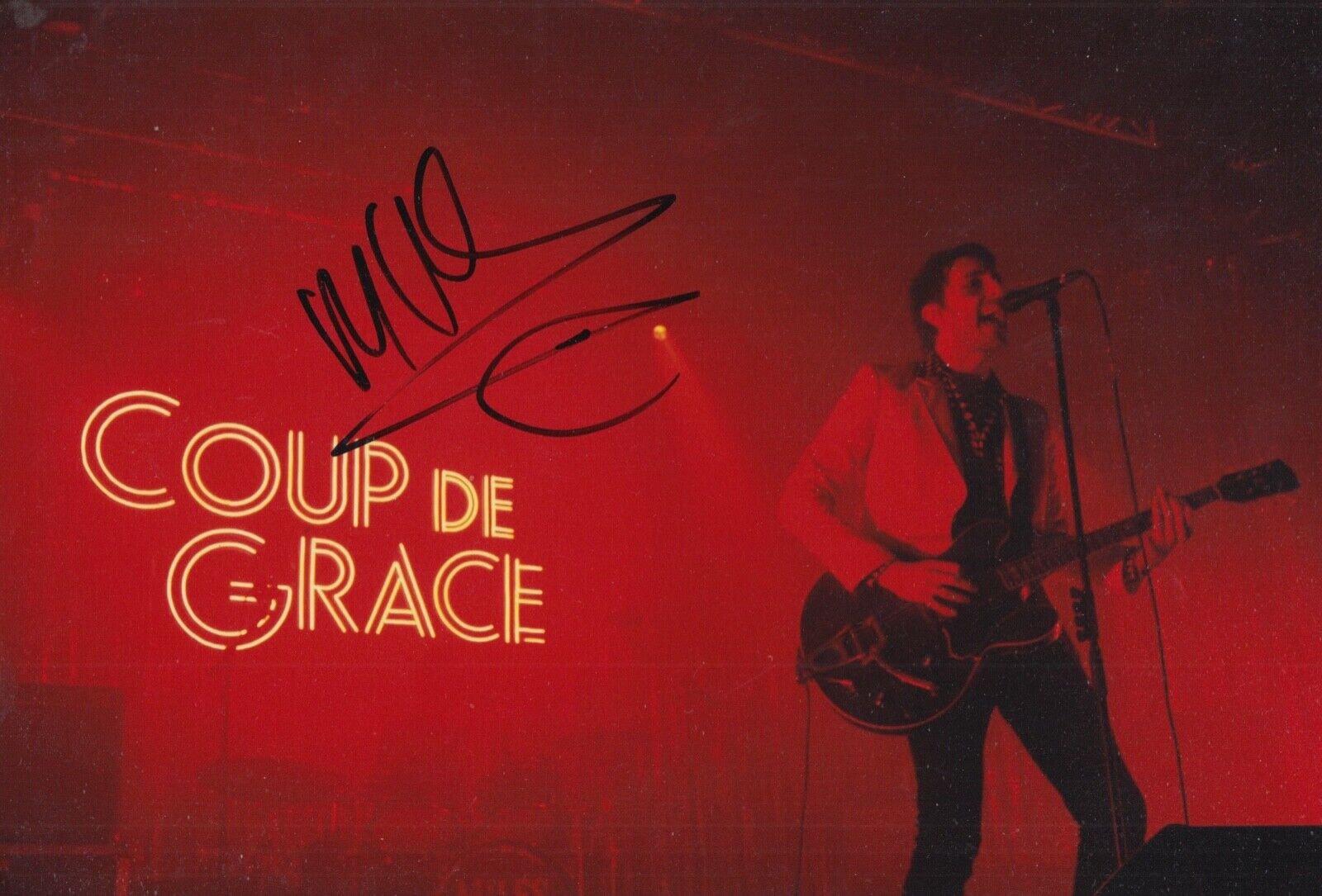 MILES KANE HAND SIGNED 12x8 Photo Poster painting MUSIC AUTOGRAPH COUP DE GRACE