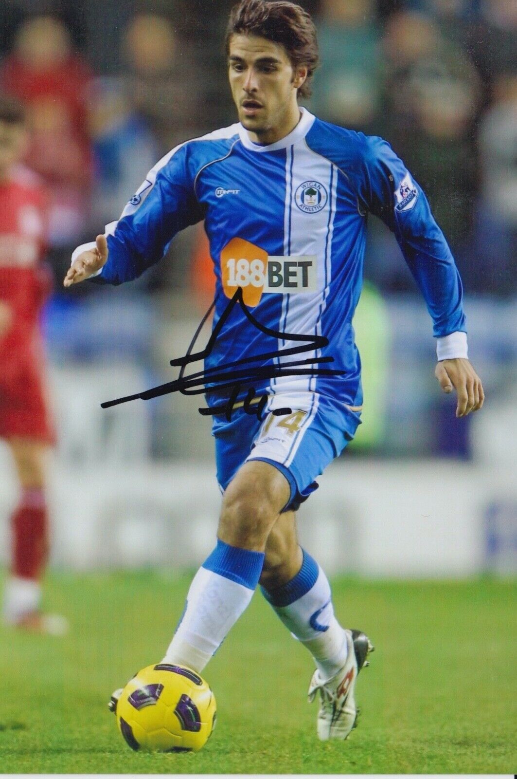 JORDI GOMEZ HAND SIGNED 6X4 Photo Poster painting - FOOTBALL AUTOGRAPH - WIGAN ATHLETIC 1.