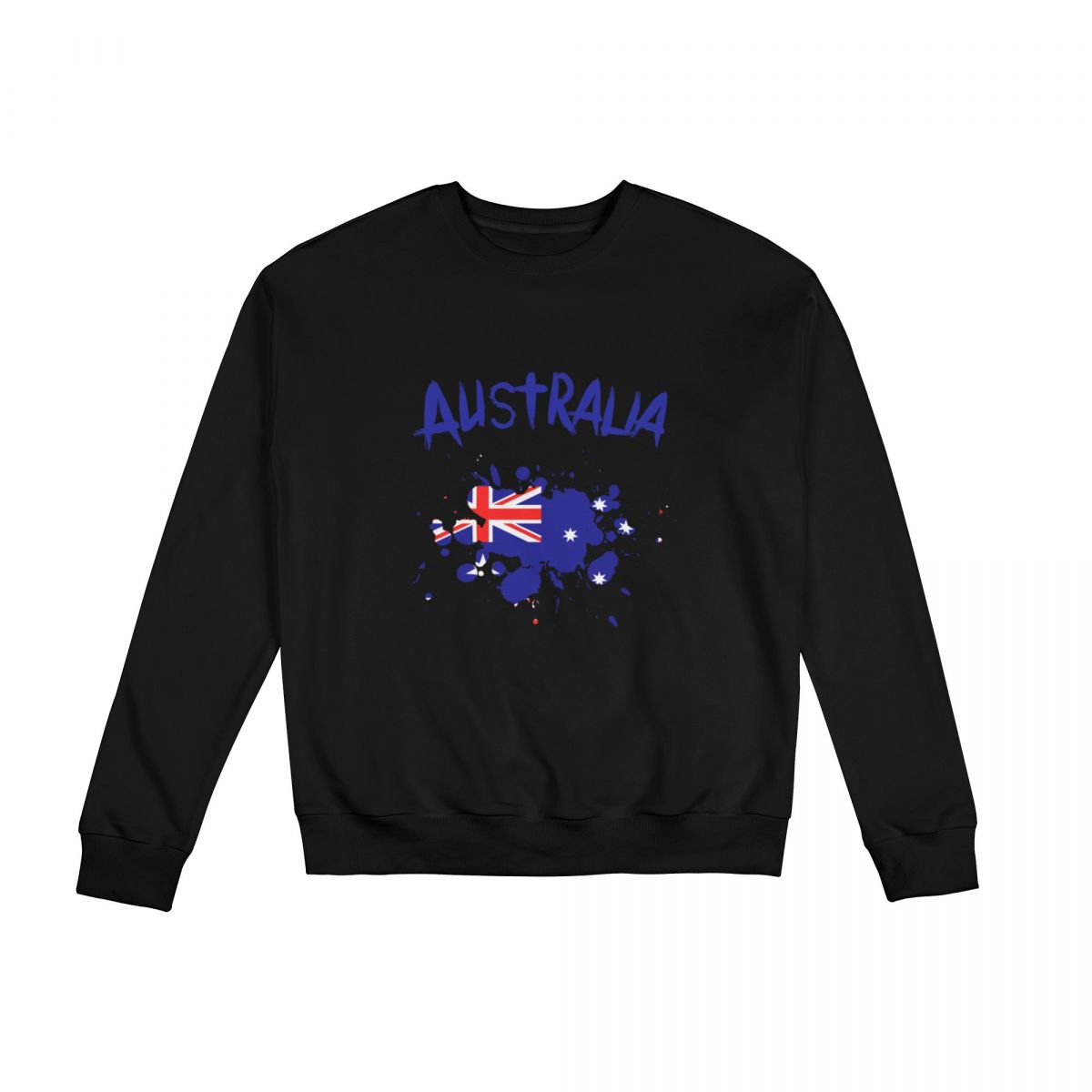 Australia Ink Spatter Crew Neck Sweatshirt