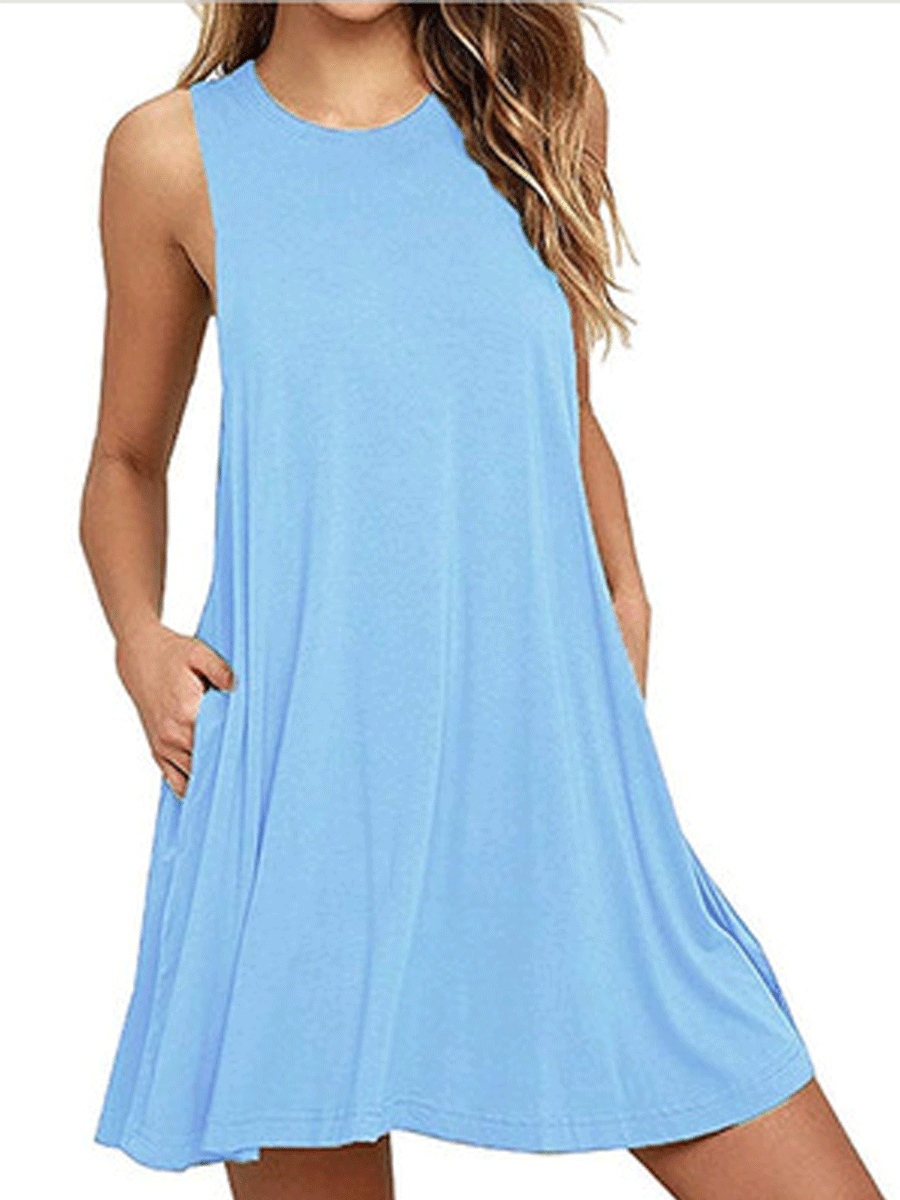 Sleeveless Pocket Dress