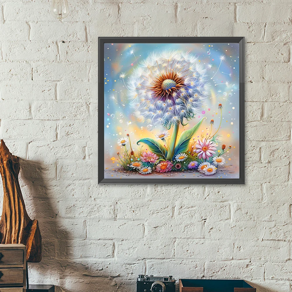 Diamond Painting - Full Round Drill - Dandelion(Canvas|40*40cm)