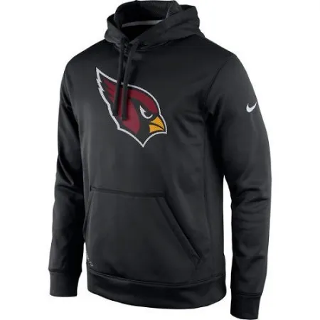 Men's Arizona Cardinals  Black Practice Performance Pullover Hoodie