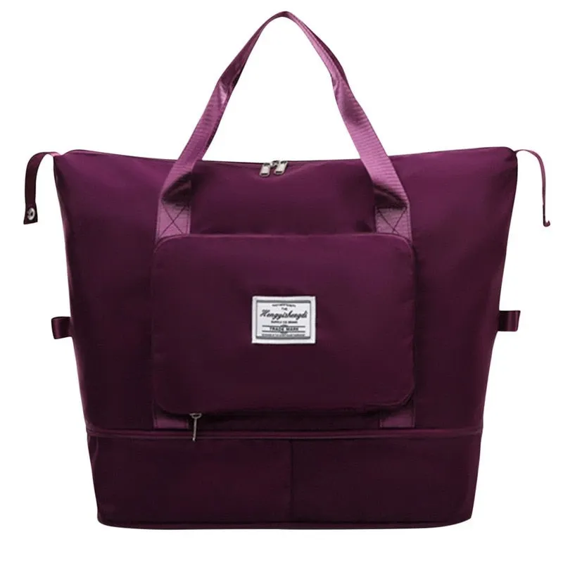 Unisex Oxford Handbags Outdoor Waterproof Foldable Travel Bag Large Capacity Tote Bag Gym Shoulder Bag Women's Bag Handbags2021