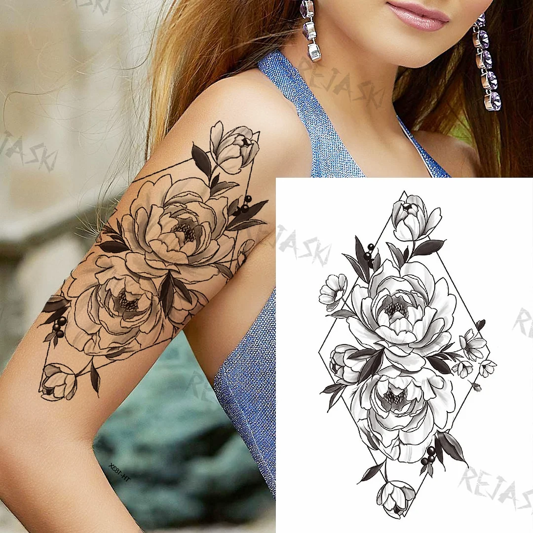Sdrawing Tiger King Creative Temporary Tattoos For Men Adults Wolf Bowknot Owl Lion Forest Fake Tattoo Sticker Chest Arm Tatoos DIY