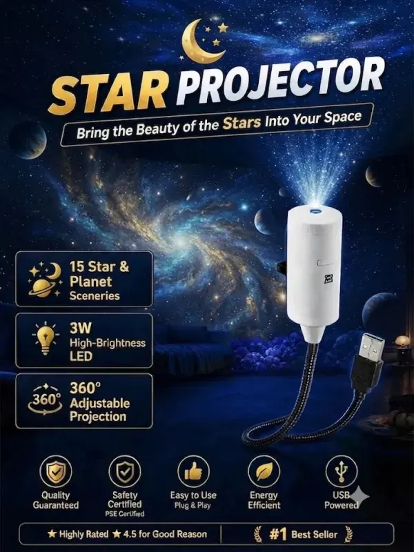 Comauo&trade; 5D Galaxy Projector with Vegas Sphere Tech: Your Room & Car, Now a Planetarium.