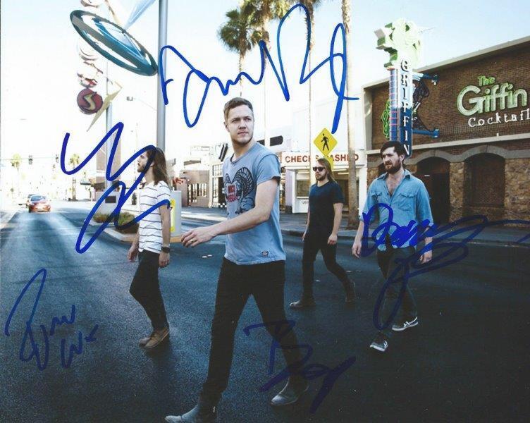 REPRINT - IMAGINE DRAGONS Autographed Signed 8 x 10 Photo Poster painting Poster