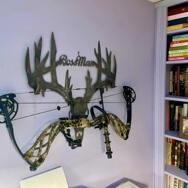 Personalized Metal Deer Skull Rack-The best gift for the hunting hobby!