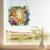 Diamond Painting Acrylic Window View Hanging Wall Door Decoration