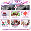 Pearl Lady Silhouette 5D DIY Diamond Art Painting Kit Partial Drill 30x30cm