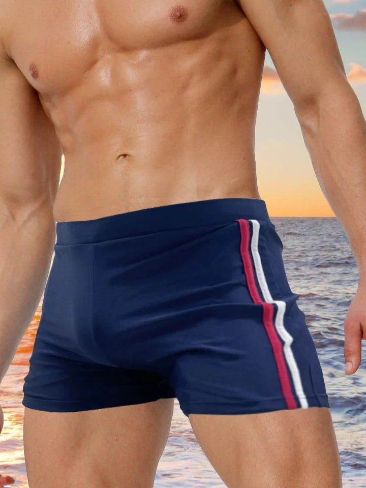 New Men's Swimming Trunks Swimming Trunks Simple and Comfortable Swimming Trunks-JRSEE
