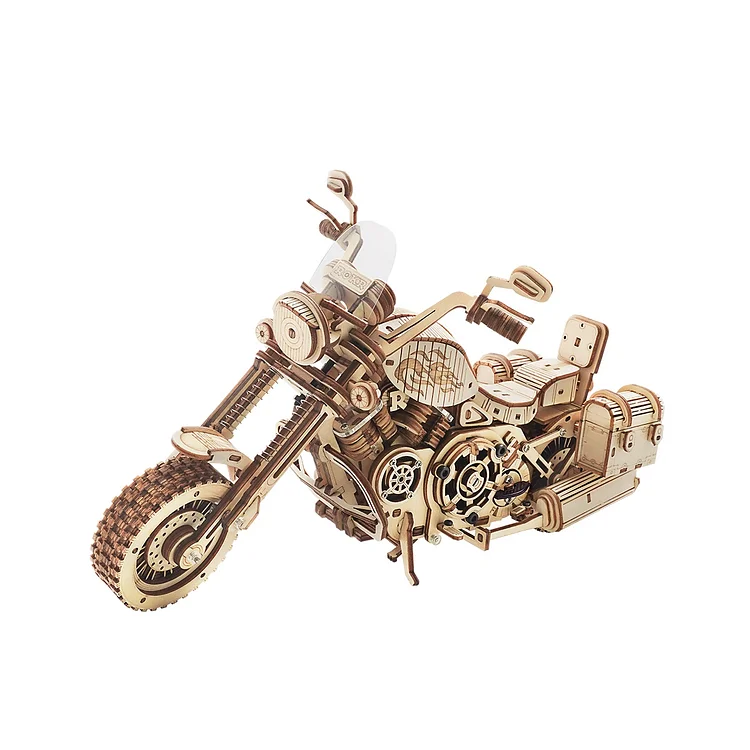 ROKR Cruiser Motorcycle LK504 3D Wooden Puzzle | Robotime Australia