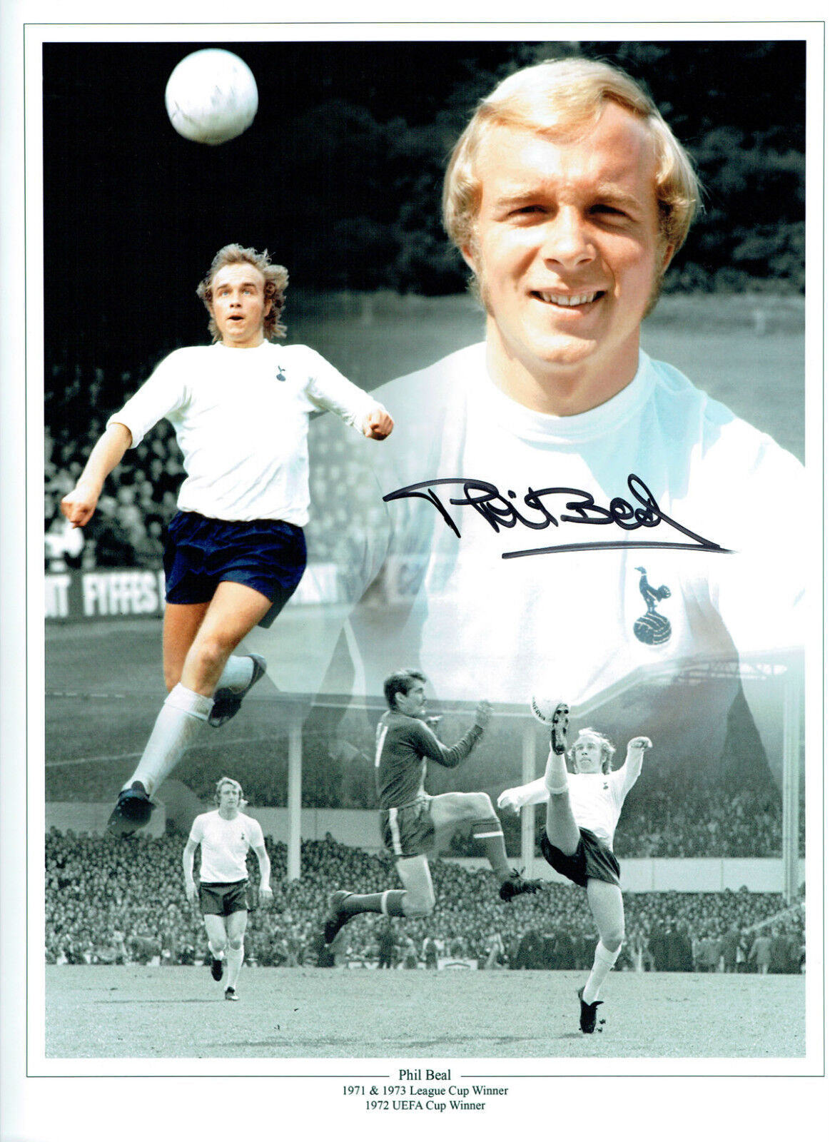 Phil BEAL SIGNED Autograph 16x12 Montage Photo Poster painting AFTAL COA Tottenham Hotspurs