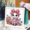 5D DIY Partial Special Shaped Drill Diamond Painting Cat Wall Decor 19.2x19.2cm