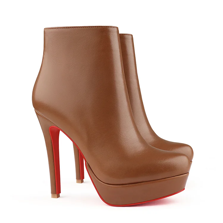 120mm Women's Platform Fashion Bianca Booty Red Bottom Heels VOCOSI VOCOSI