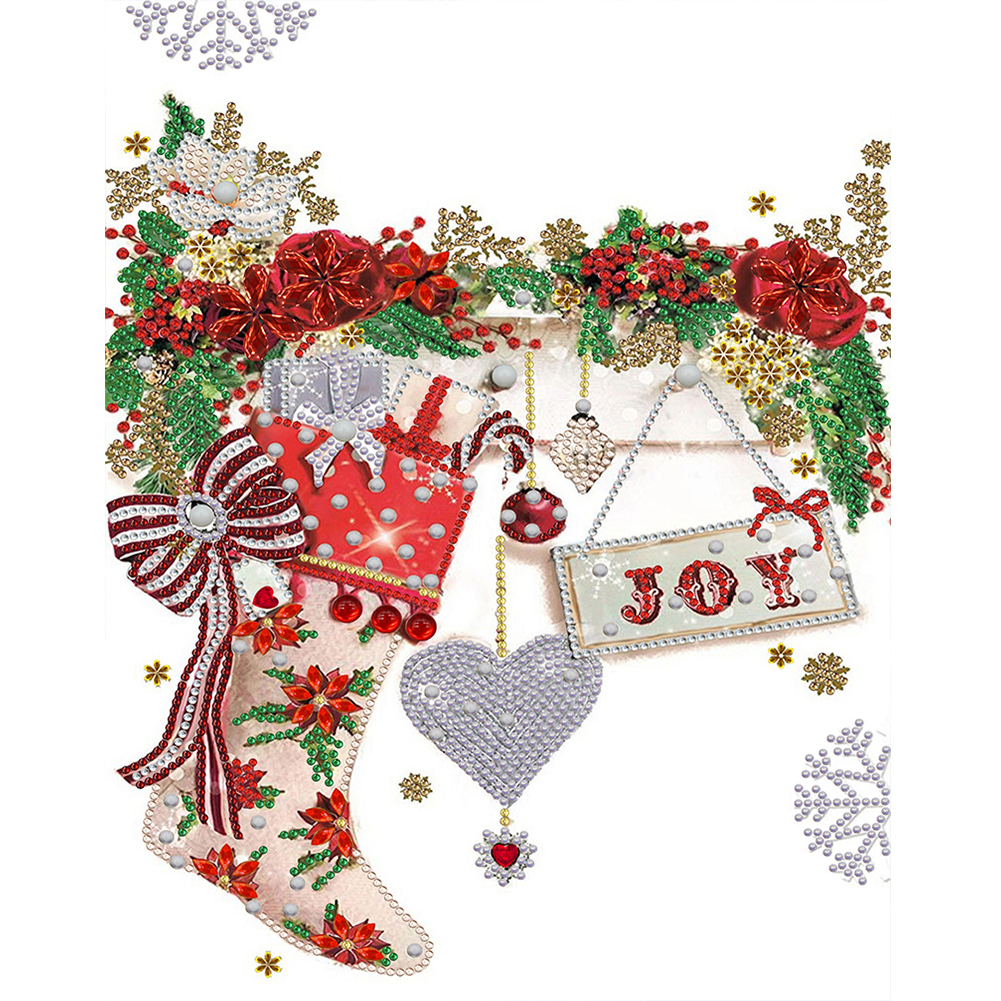 

Christmas Atmosphere - Special Shaped Diamond Painting - 30*40CM, 501 Original