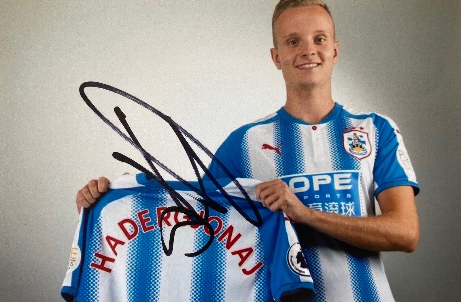 Florent Hadergjonaj Genuine Hand Signed 6X4 Photo Poster painting - Huddersfield Town 4