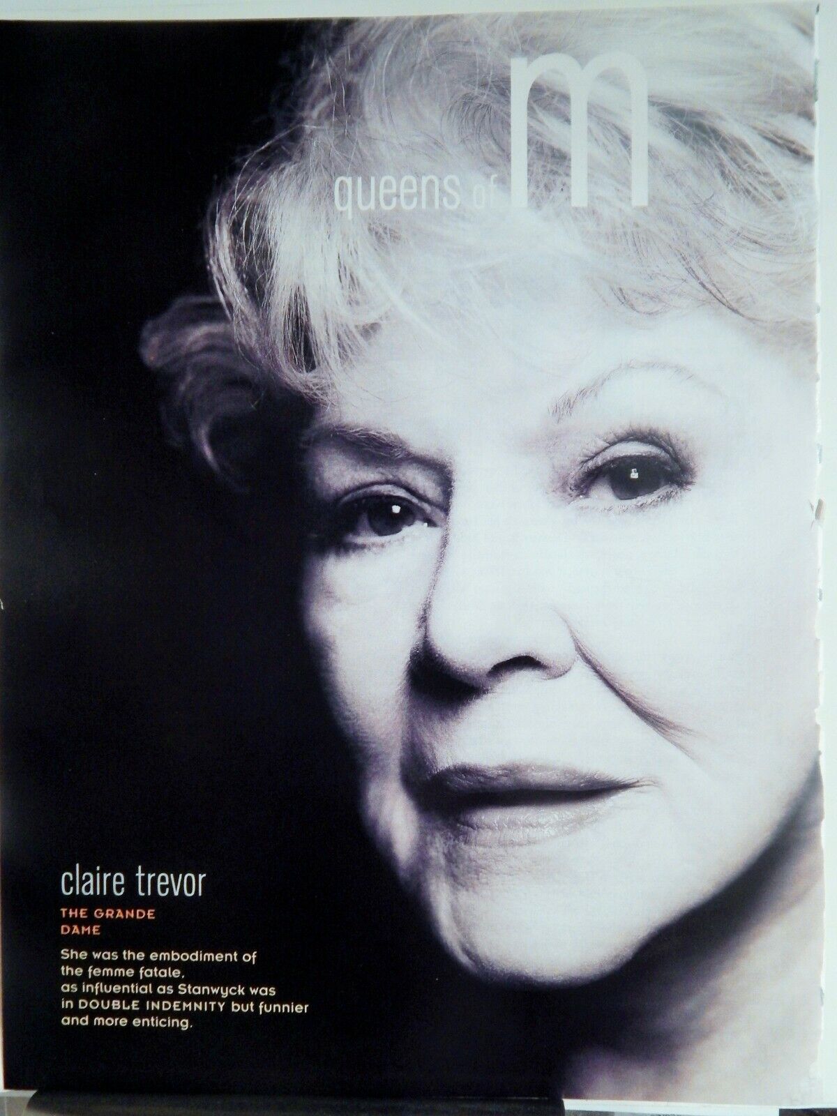 OSCAR WINNER CLAIRE TREVOR CURRENT Photo Poster paintingS ORIGINAL VTG 1999 ADVERTISEMENT,