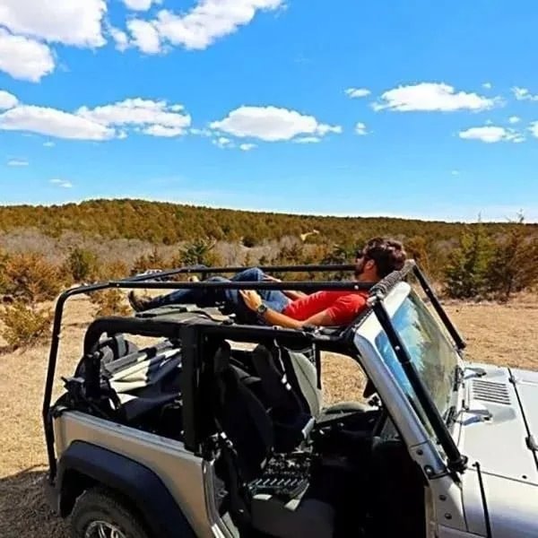 Relaxed Car Roof Hammock for Jeep